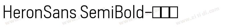 HeronSans SemiBold字体转换